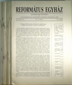 Tegez Lajos  (Szerk.) - Reformtus Egyhz XLIII. vfolyam 1991 / 1-12.