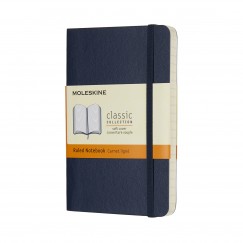 Moleskine notesz QP611B20 puha zafr kk "P" vonalas