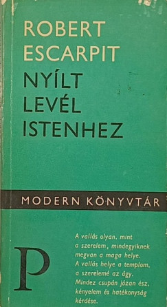 Robert Escarpit - Nyílt levél Istenhez