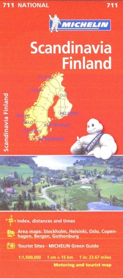 SCANDINAVIA AND FINLAND 1 : 1.500.000