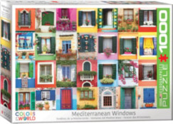 Mediterrán Ablakok,1000 db-os puzzle (EUROGRAPHICS,6000-5350)