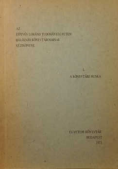 Az Etvs Lornd Tudomnyegyetem hlzati knyvtrosainak kziknyve