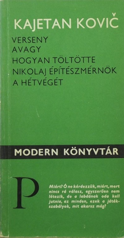 Kajetan Kovic - Verseny