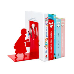 Piroska, Könyvtámasz piros fém