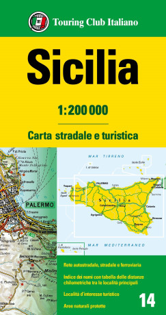 Szic�lia r�gi�t�rk�p 1:200 000