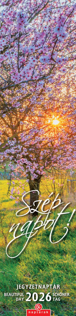 Szép napot! jegyzetnaptár - 11x48 cm - 2026