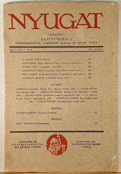 Babits Mih�ly  (Szerk.) - Nyugat- 1941. j�lius 1