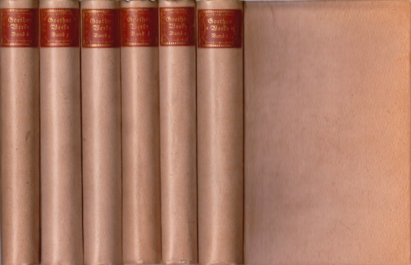 Johann W. Goethe Erich Schmidt - Goethes Werke in sechs Banden 1-6.