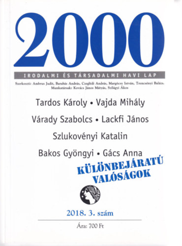 2000 Irodalmi s Trsadalmi Havi Lap - 2018. 3. szm
