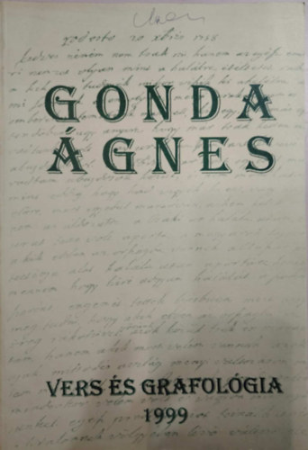 Gonda �gnes - Vers �s grafol�gia 1999