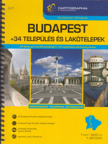 Budapest +34 telepls s laktelepek 1:20 000
