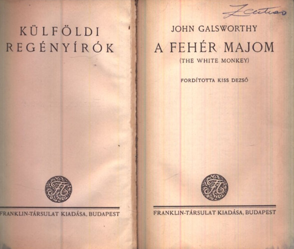 John Galsworthy - A fehér majom (Külföldi regényírók)