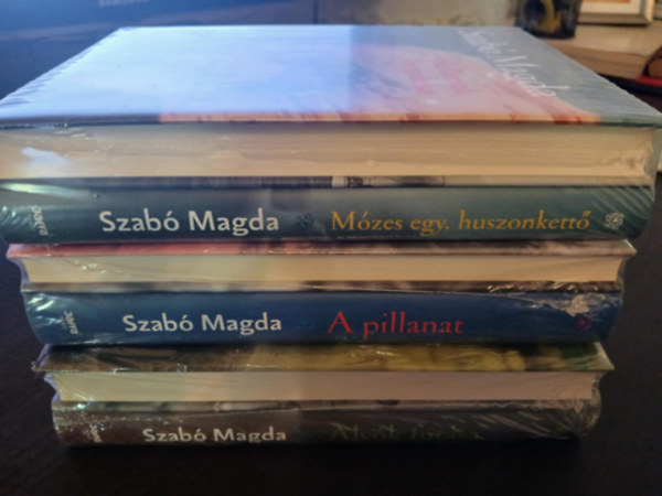 6 db Szab� Magda-�letm� sorozat: �r�mhoz�, b�natront�, A pillanat, Hull�mok kerget�se, M�zes egy, huszonkett�, Az ajt�, Alv�k fut�sa,