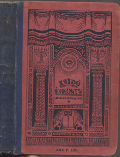 Kecskeméti Vilmos (szerk.) - Zsidó évkönyv az 5688. bibliai évre