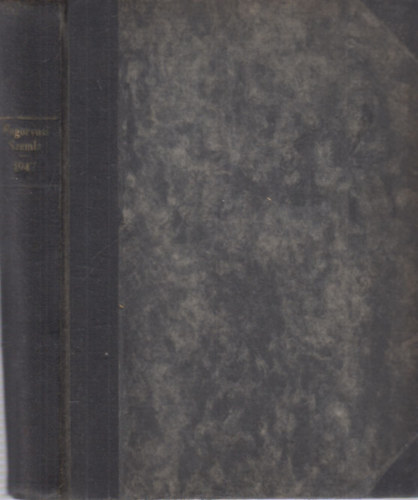 Dr. Varga Istv�n  (szerk.) - Fogorvosi szemle - 1947-es teljes �vfolyam (egy k�tetben)