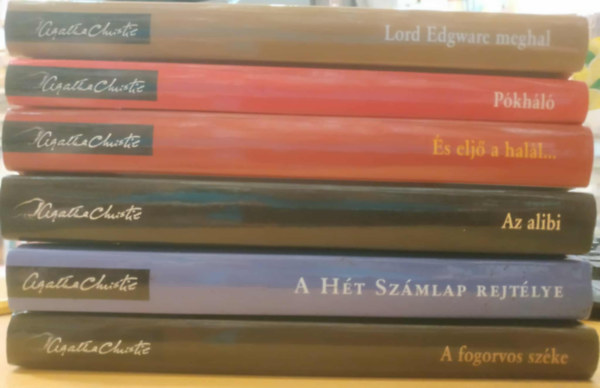 Agatha Christie - 6 db Agatha Christie: A fogorvos szke + A Ht Szmlap rejtlye + Az alibi + s elj a hall... + Lord Edgware meghal + Pkhl