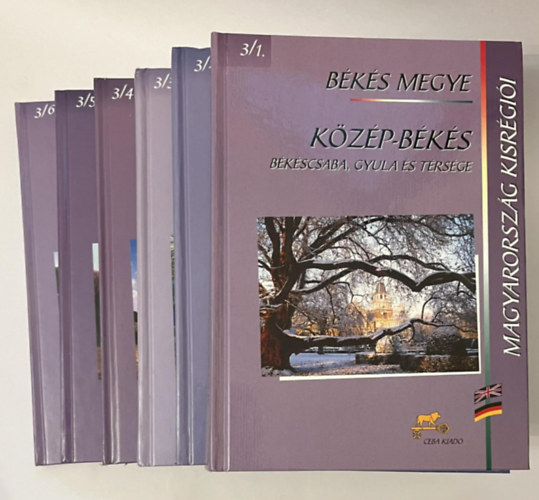 Magyarország kisrégiói Békés megye1-6 kötet: 3/1. Közép-Békés Békéscsaba, Gyula és térsége, 3/2. Békés-Csanád Mezőkovácsháza és térsége, 3/3. Orosháza és térsége 3/4. Békés-Bihar Sarkad és térsége, 3/5. Körös-szög