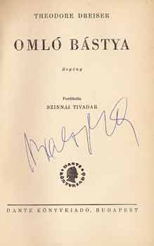 Theodor Dreiser - Oml� b�stya