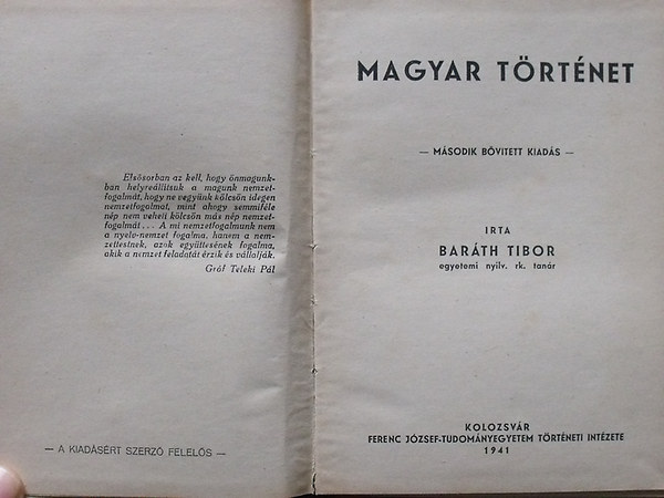 Baráth Tibor - Magyar történet