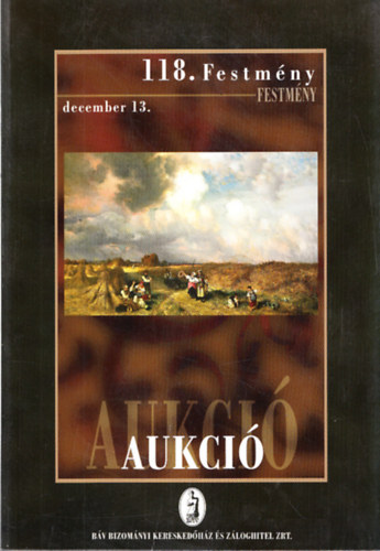 Nincs - BÁV 118. festmény és 78. ékszeraukció