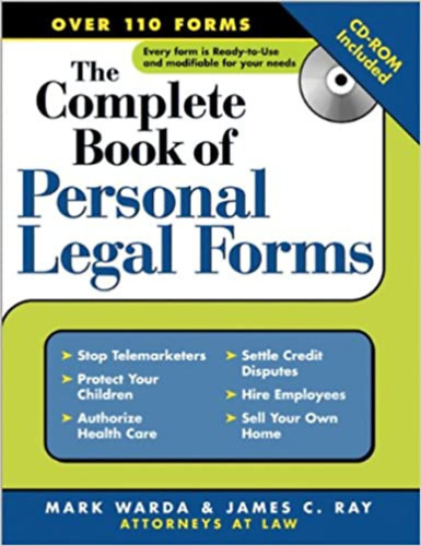 Sphinx Publishing Mark Warda & James C. Ray - The Complete Book of Personal legal forms
