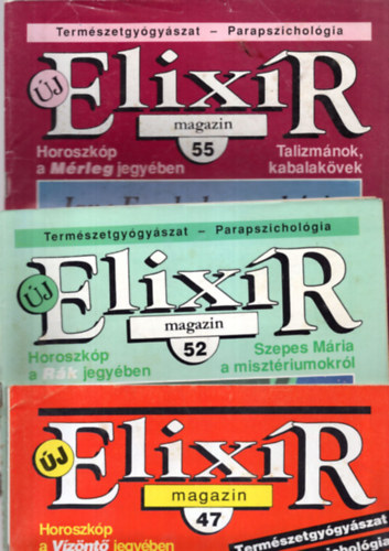 Dr. Nagy Rbert - Elixr magazin 1993 vfolyam janur +jnius +szeptemberi szmok.