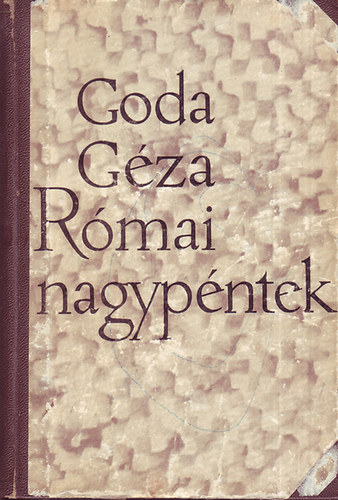 Goda G�za - R�mai nagyp�ntek