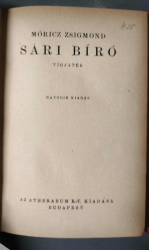 Móricz Zsigmond - Sári Bíró