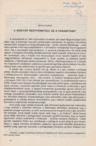 Spira Gy�rgy - A magyar negyvennyolc �s a paraszts�g (Dedik�lt)