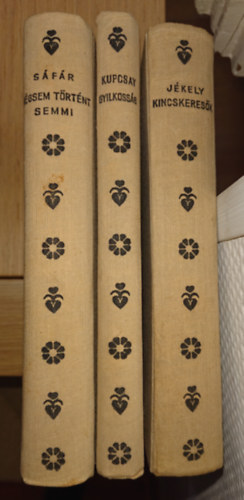 Jékely Zoltán, Kupcsay Felicián, Sáfár Katalin - 3 kötet a Franklin sorozatából (Magyar Egyetemi és Főiskolai Hallgatók Országos Területi Szövetségének Könyvtára): Kincskeresők, Gyilkosság, Mégsem történt semmi