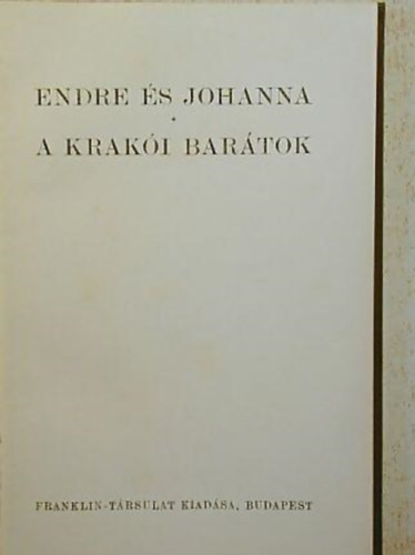 Rkosi Jen - Endre s Johanna-A kraki bartok