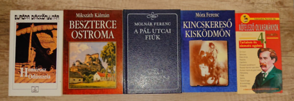 Móra Ferenc, Molnár Ferenc, Homérosz Mikszáth Kálmán - 4 kötelező olvasmány + 1 összefoglaló könyv ajándékba: Kincskereső kisködmön, A Pál utcai fiúk, Beszterce ostroma, Odüsszeia + Kötelező olvasmányok 4. osztály