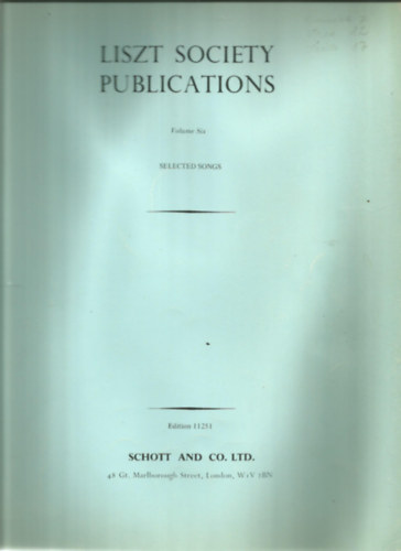 Liszt Society Publications