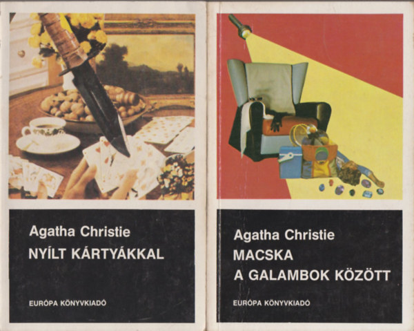 Agatha Christie - Ny�lt k�rty�kkal + Macska a galambok k�z�tt (2 m�)