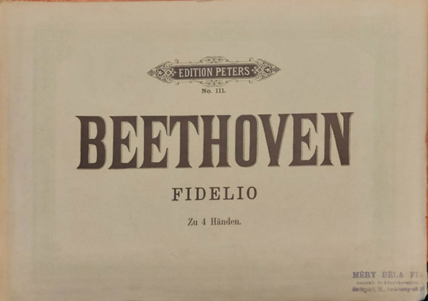 Beethoven - Fidelio - Zu 4 h�nden
