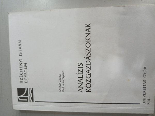 Gáspár Csaba - Molnárka Győző - Analízis közgazdászoknak