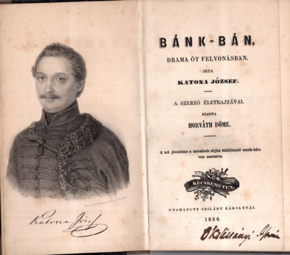 Katona Jzsef - Bnk-Bn  drma t felvonsban (1856 )