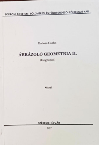 Baboss Csaba - brzol geometria II. (kiegszt)