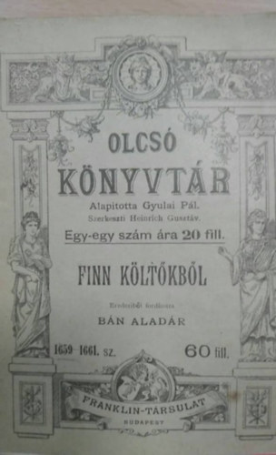 Bán Aladár ford. - Finn költőkből