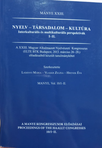 Nyelv-Társadalom-Kultúra