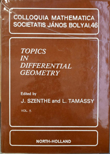 L. Tamassy J. Szenthe - Topics in Differential Geometry
