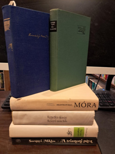 Palotai Boris, Móra Ferenc, Kosztolányi Dezső, Szilvási Lajos, Surányi Miklós Krúdy Gyula - 6 db szépirodalmi KÖNYVMENTŐ AJÁNLAT: Váci utcai hölgytisztelet + Kegyetlen ifjúság /Keserű mandula + Aranykoporsó + Nero, a véres költő /Édes Anna + Vízválasztó + A trianoni páva