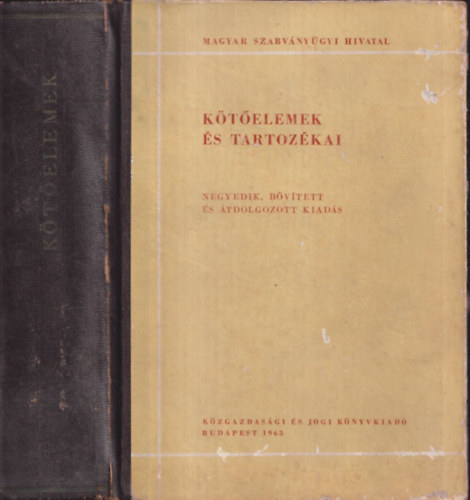 K�bl Emil okl. g�p�szm�rn�k - K�t�elemek �s tartoz�kai - negyedik, b�v�tett �s �tdolgozott kiad�s