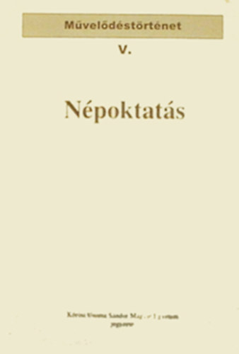 Eötvös József - Népoktatás