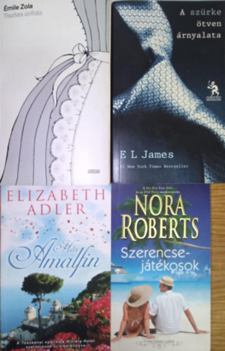 E L James, Nora Roberts, Emil Zola Elisabeth Adler - Romantikus knyvcsomag