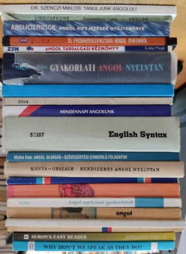 20 db amgol nyelv s nyelvtan, vegyes kiadvnyok