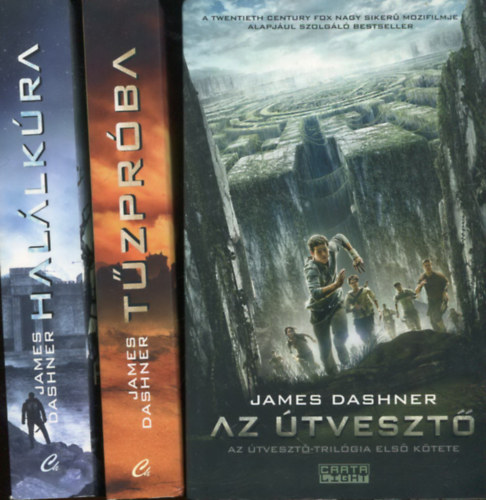 James Dashner - �tveszt� tril�gia I-III. (Az �tveszt� + T�zpr�ba + Hal�lk�ra)
