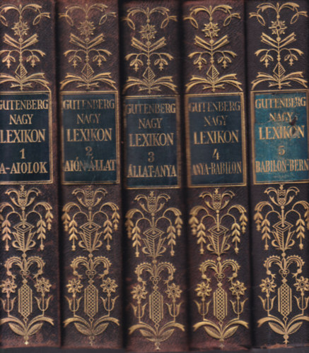 Nagy Lexikon Kiadóhivatala - Gutenberg nagy lexikon I-X.