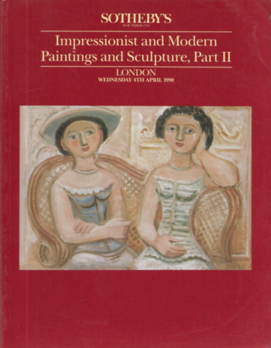 Sotheby's - Impressionist and Modern Paintings and Sculpture, Part II. (London - Wednesday 4th April 1990)