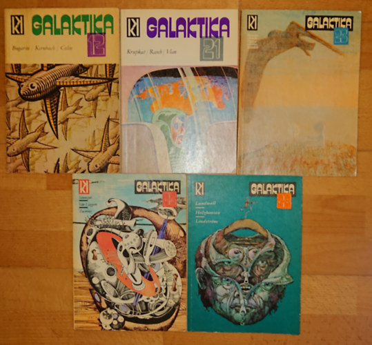 Kernbach Victor, Gerhard Zwerenz, Sam Lundwall, Bilenkin, Boris Vian Kurt Vonnegut - 5 szm a Galaktika tudomnyos antolgibl: 12., 21., 25., 26., 28.